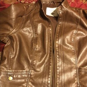 Faux leather jacket